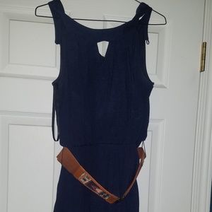 Navy knee length dress